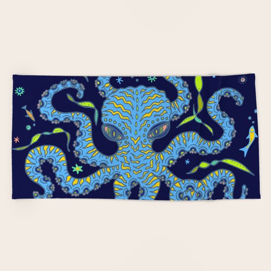 Octopus Beach Towel