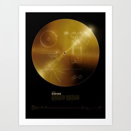 Voyager Golden Record Art Print