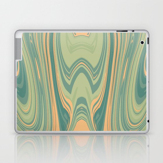Symmetrical liquify abstract swirl 07 Laptop & iPad Skin