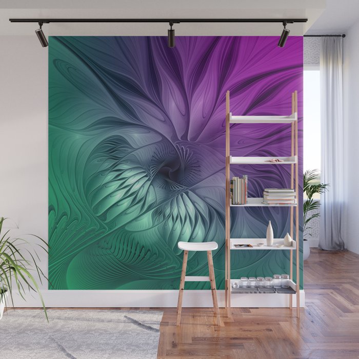 Color your Life, abstract Fractal Art Wall Mural