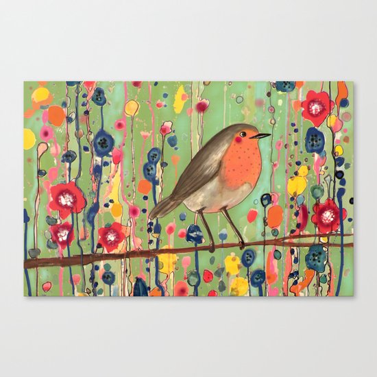 je ne suis pas qu'un oiseau revisited Canvas Print