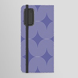 Retro Arch Pattern, Very Peri Android Wallet Case