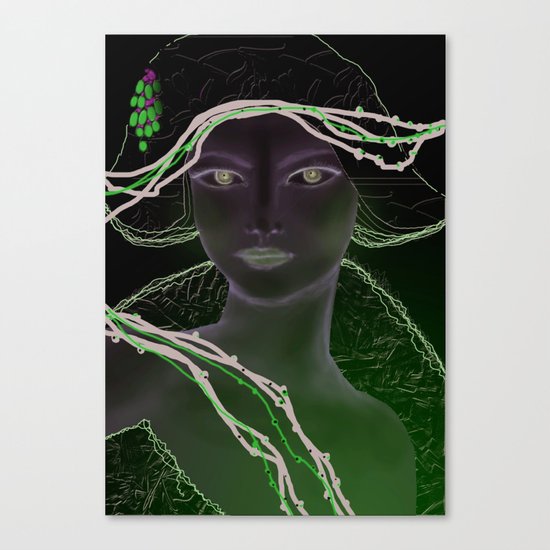 woman in white Canvas Print