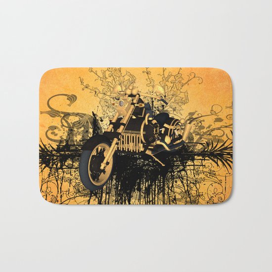 Steam motorcycle Bath Mat