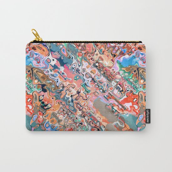 Colorful Textured Abstract Carry-All Pouch