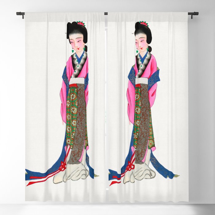 Ancient Lady Costume Blackout Curtain