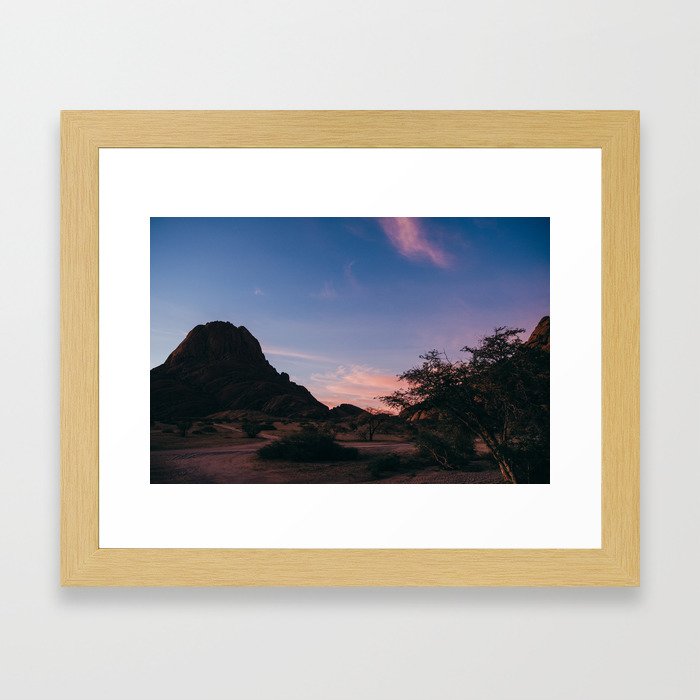 A Spitzkoppe Desert Sunset Framed Art Print