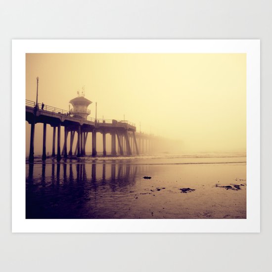 Huntington Beach Pier Art Print