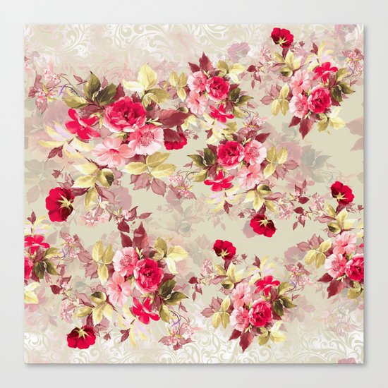 Vintage Roses Canvas Print