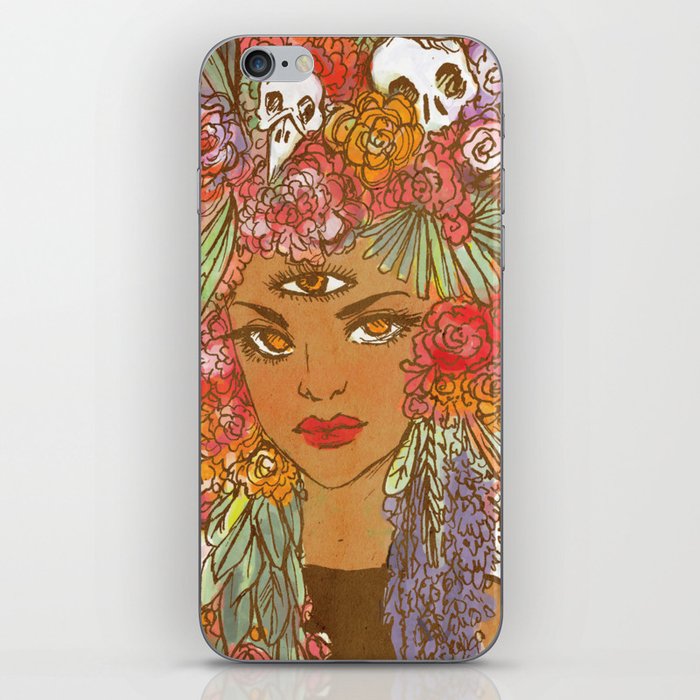 Floral Witch iPhone Skin