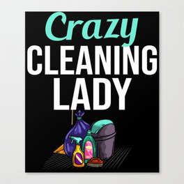 Housekeeping Cleaning Housekeeper Housewife Canvas Print