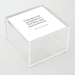 Much Ado About Nothing - Shakespeare Quote Acrylic Box