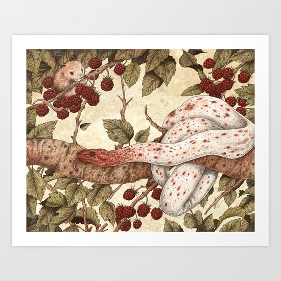 The Mouse and Snake Art Print