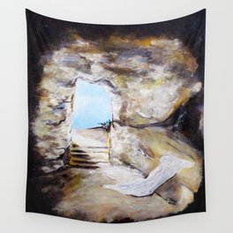 Empty Burial Tomb Wall Tapestry