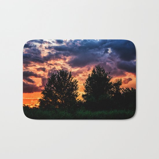 Dry Day Sunset Bath Mat
