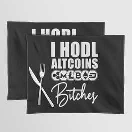 Altcoins Gangster Cryptocurrency Coin Gift Placemat