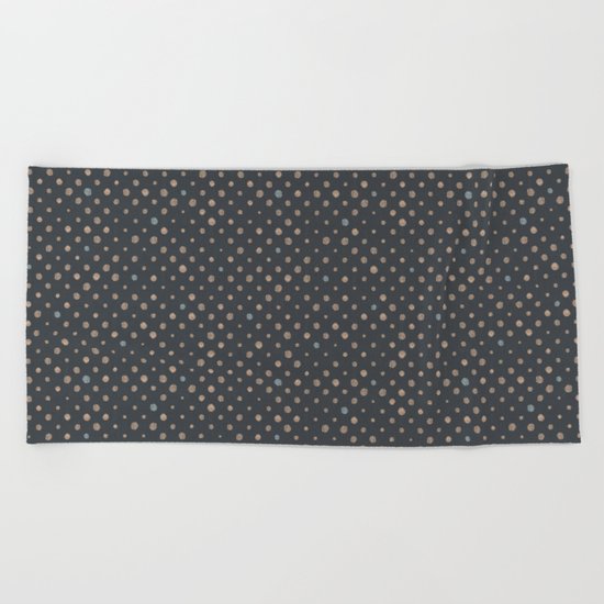 LOTS OF DOTS / basement Beach Towel