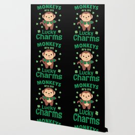 Monkeys Are My Lucky Charms St Patrick's Day Wallpaper