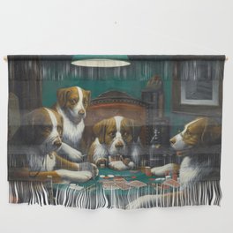 Poker Game (1894) Dogs Playing Poker Painting Cassius Marcellus Coolidge  Wall Hanging