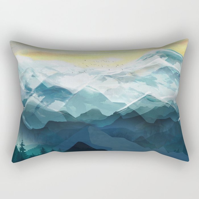 Mountain Range Rectangular Pillow