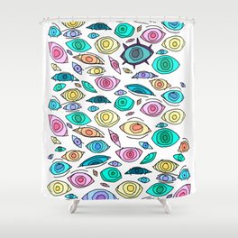 Cosmic Eyes On You Shower Curtain