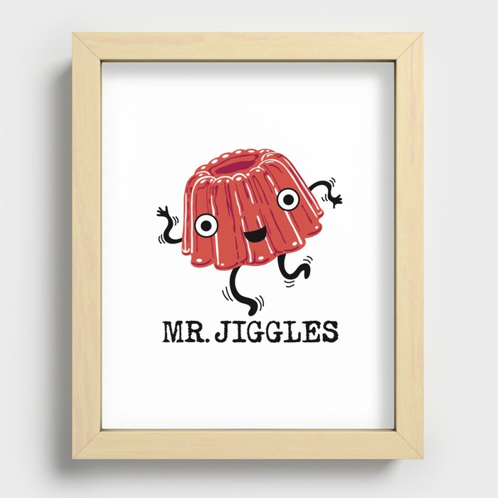 Mr Jiggles - jello Recessed Framed Print