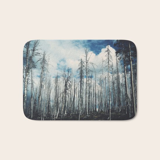 Grainy Trees Bath Mat