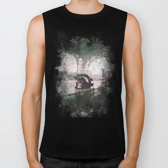 Paris Rain Biker Tank