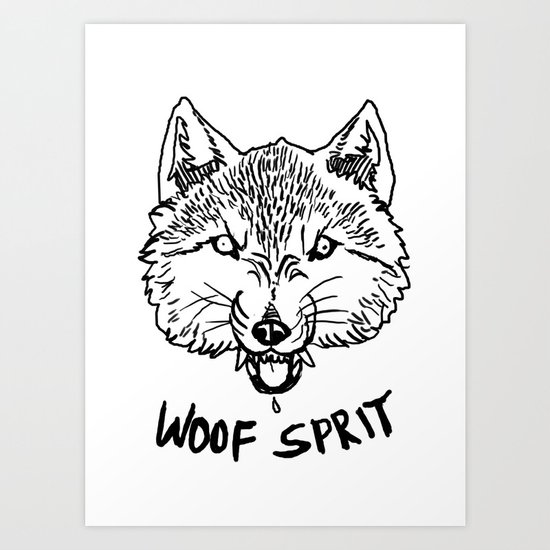 Woof Sprit! Art Print