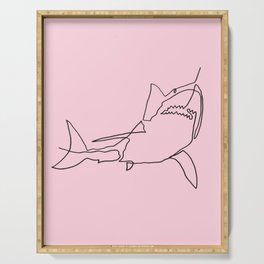 Great White Shark (pink) Serving Tray