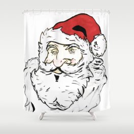Santa Claus Portait Shower Curtain