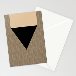 Black Triangle Stationery Cards