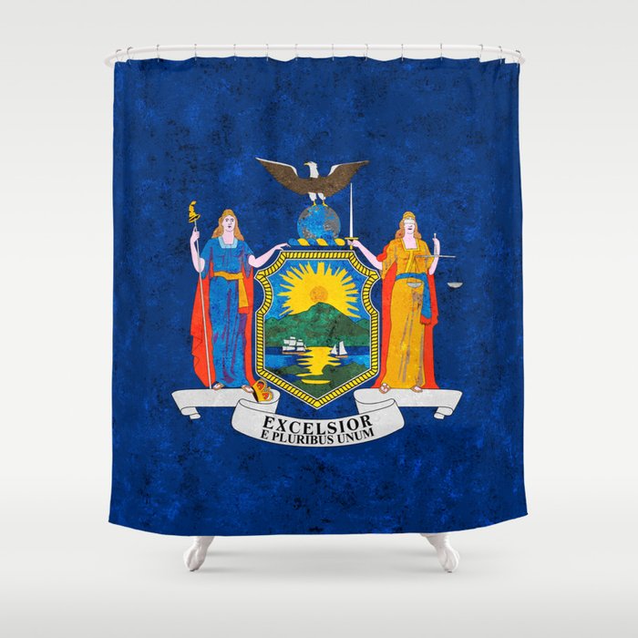 State flag of New York Shower Curtain