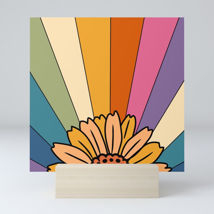 sunshine and rainbows Mini Art Print