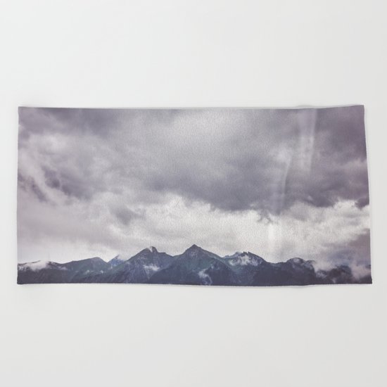 Born to hike Beach Towel
