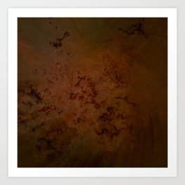 Dark Brown Art Print