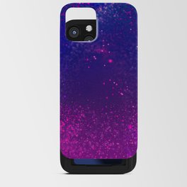 Abstract Hot Pink Purple Lavender Gradient Nebula iPhone Card Case