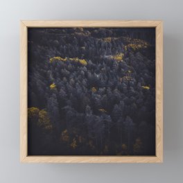 Aerial view of Schwarzwald, the black forest, Germany Framed Mini Art Print