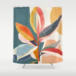 Colorful Branching Out 01 Shower Curtain