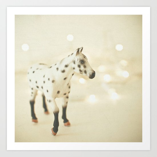 Horse in Winter Art Print