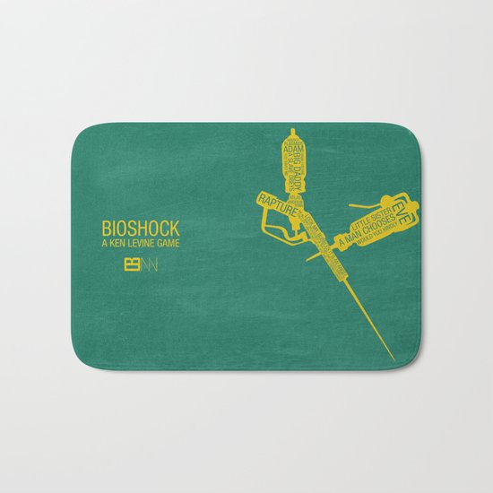 Bioshock Typography Bath Mat
