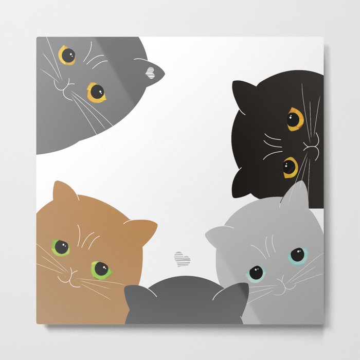 Cats Metal Print