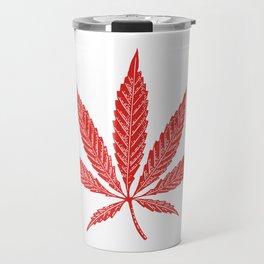 Canada Cannabis Flag Travel Mug