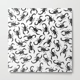 Scorpion Swarm Metal Print