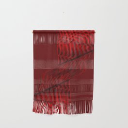 Red lines interlaced Wall Hanging