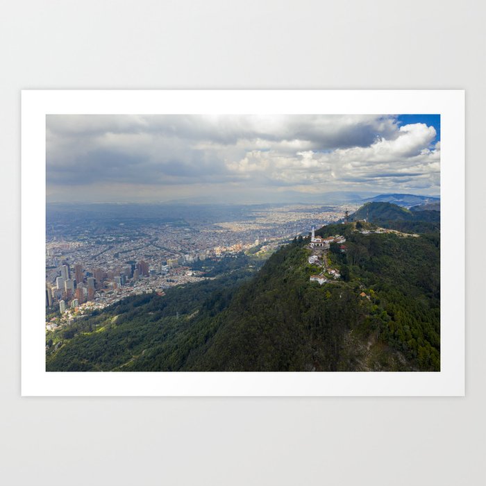 Cerro de Monserrate from on high Art Print