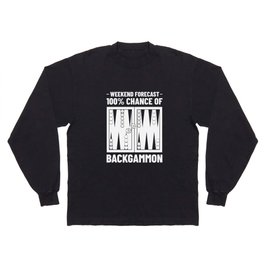 Backgammon Board Game Player Rules Long Sleeve T-shirt