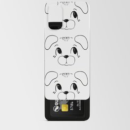 Black and white dog pattern for dog lover  Android Card Case