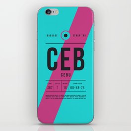 Luggage Tag E - CEB Cebu Philippines iPhone Skin