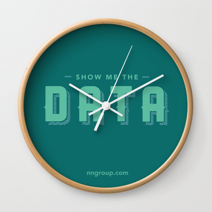 Show Me The Data Wall Clock